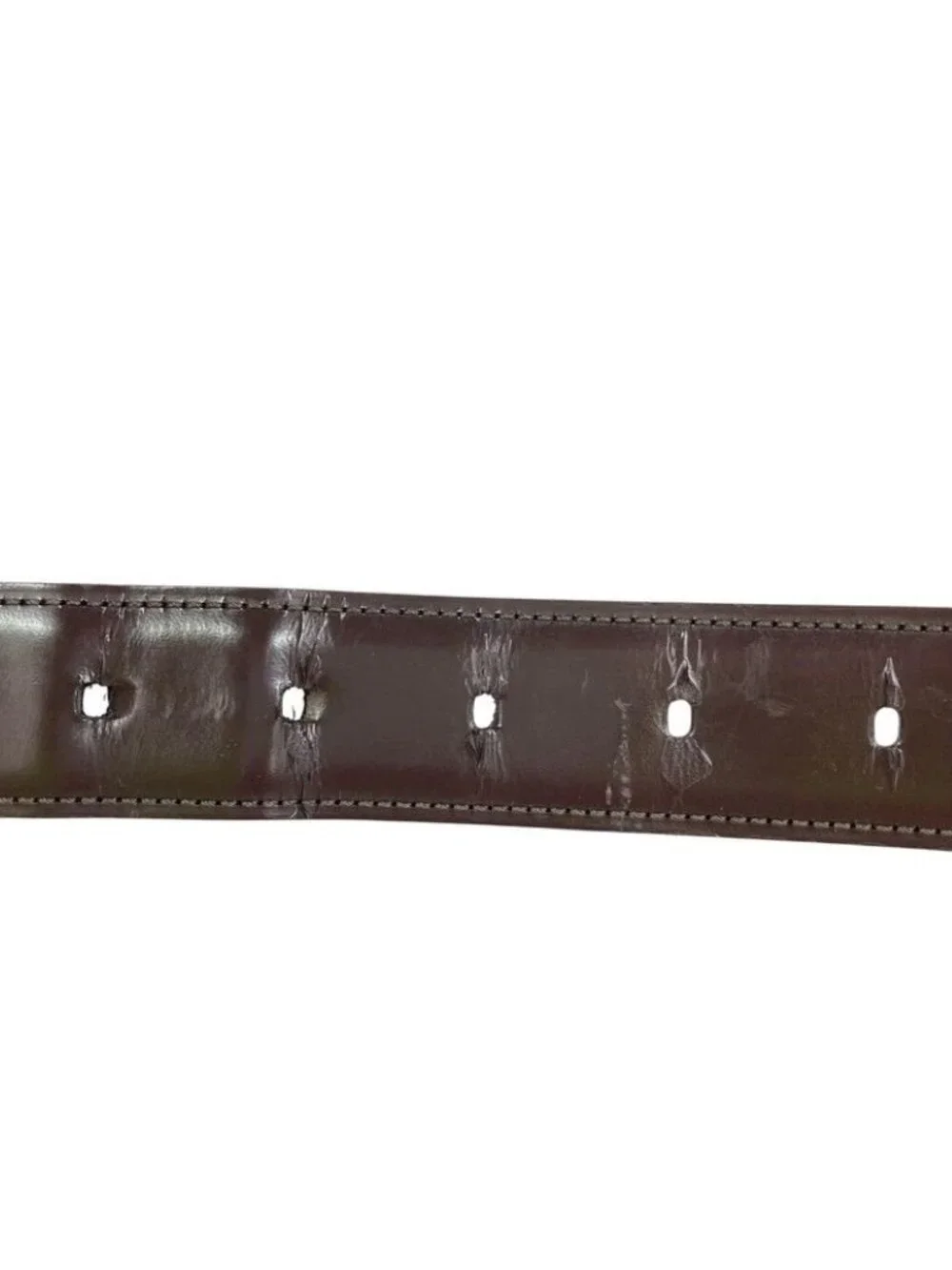 Cartier Belt Tank American Black Brown Leather Reversible Gold